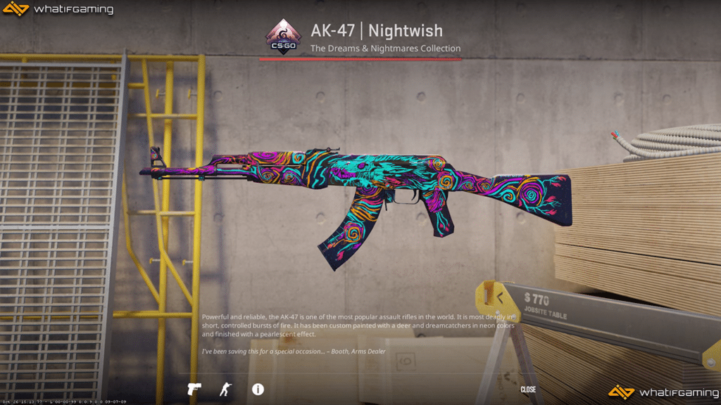 AK-47 Nightwish skin in CS2