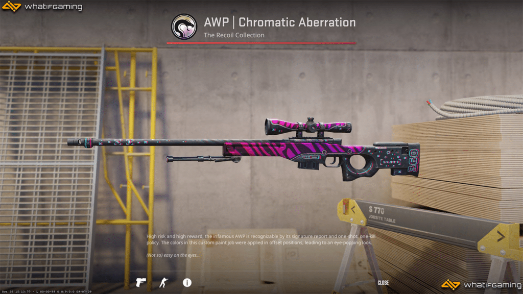 AWP Chromatic Aberration skin in CS2