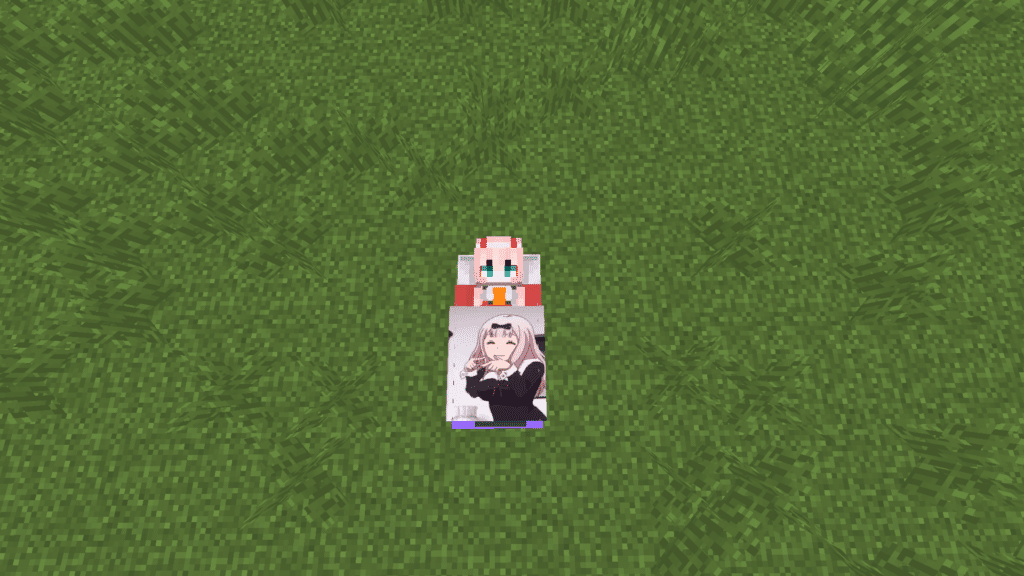 The anime bed overlay allows you to sleep with your favourite waifus in Minecraft.
