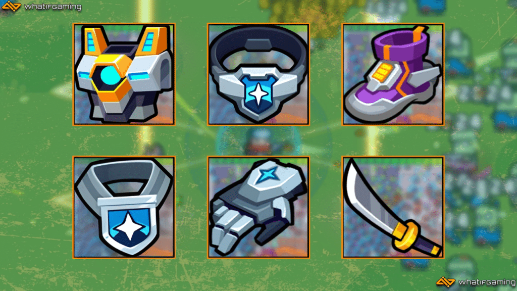 The equipment requirements for the Boss Set.