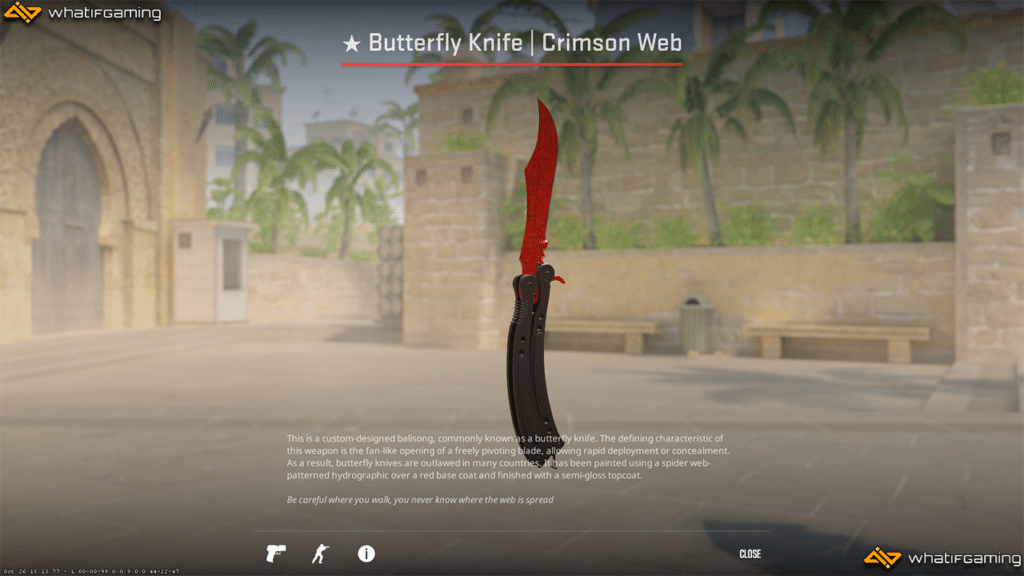 Butterfly Knife Crimson Web