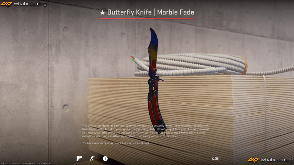 Butterfly Knife Marble Fade