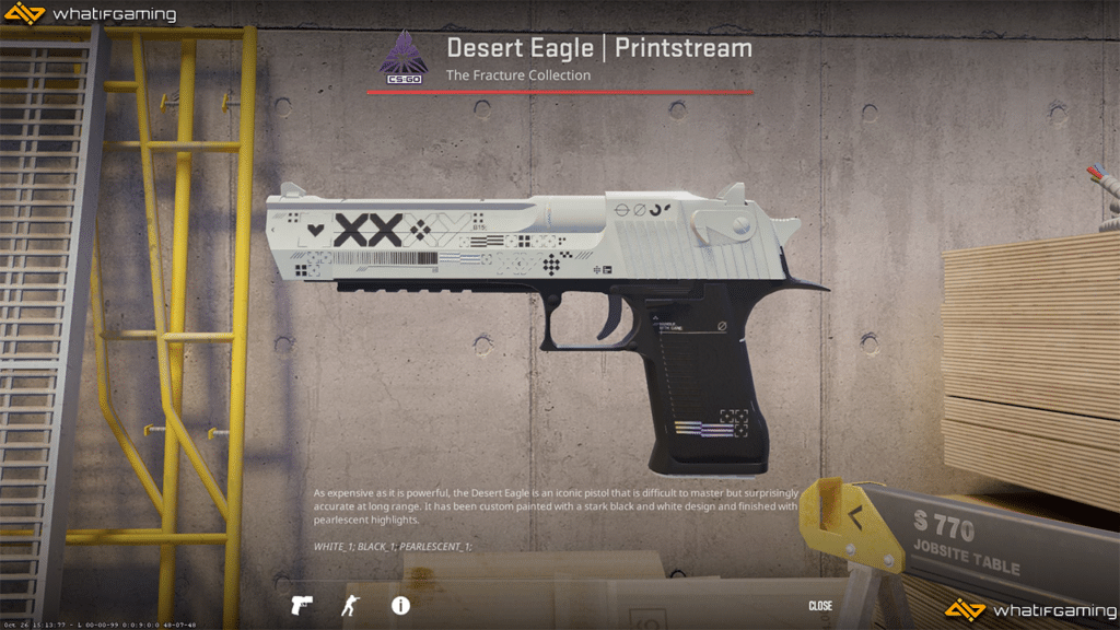 Desert Eagle Printstream skin in CS2