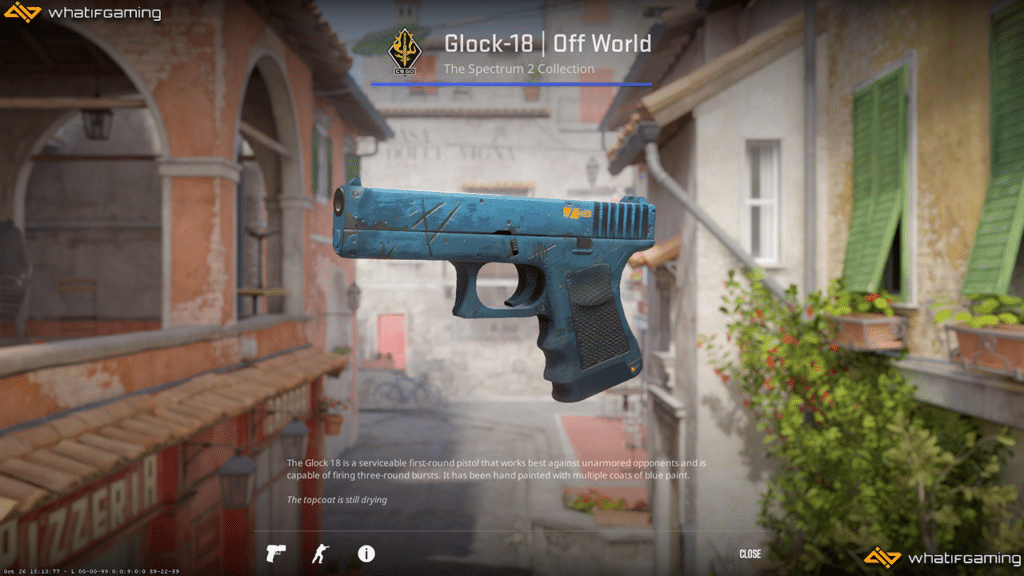 The Glock-18 Off World skin in CS2