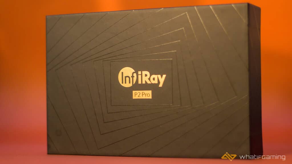 Image shows the InfiRay P2 Pro Review package