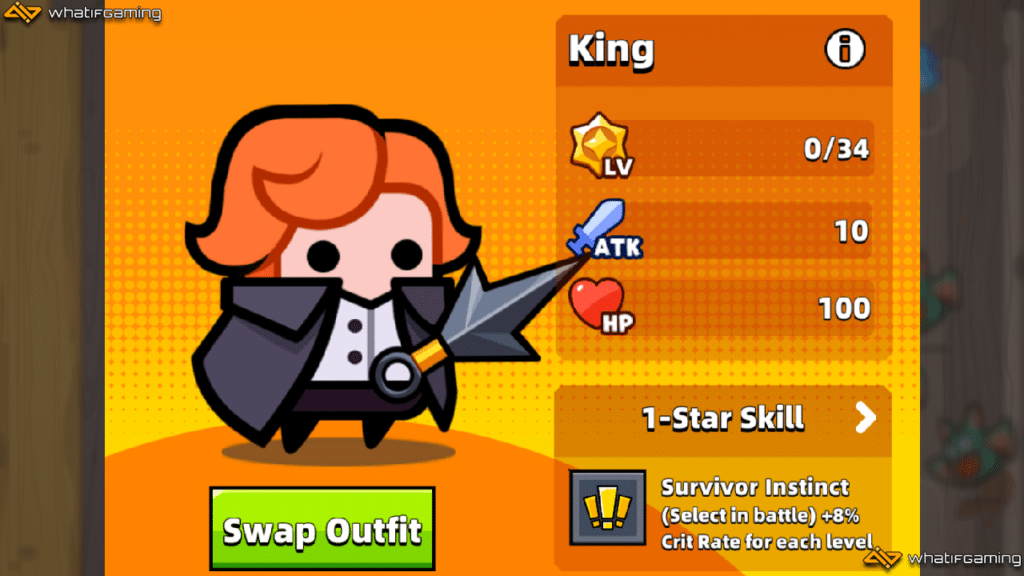 King description in Survivor.io