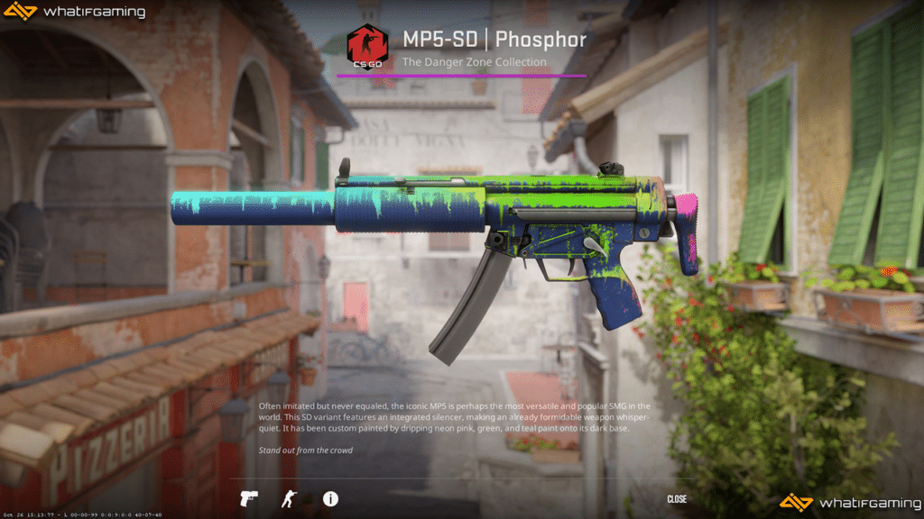 MP5-SD Phosphor skin in CS2