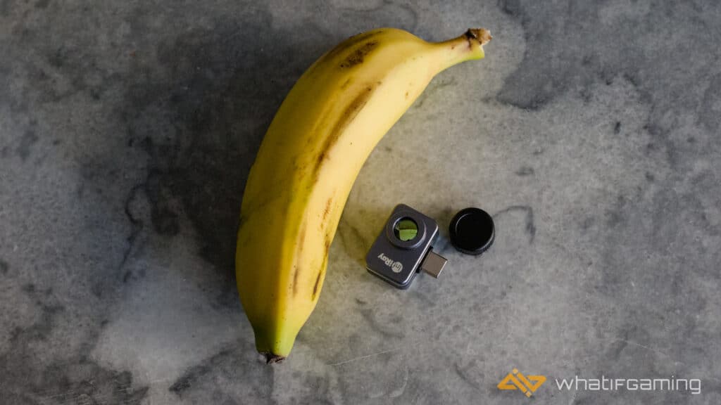P2 Pro with banana for scale
