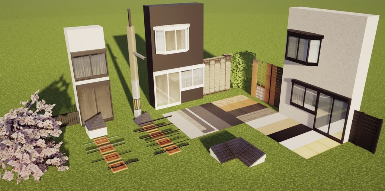 Build the house of your dreams by using this realistic anime pack.