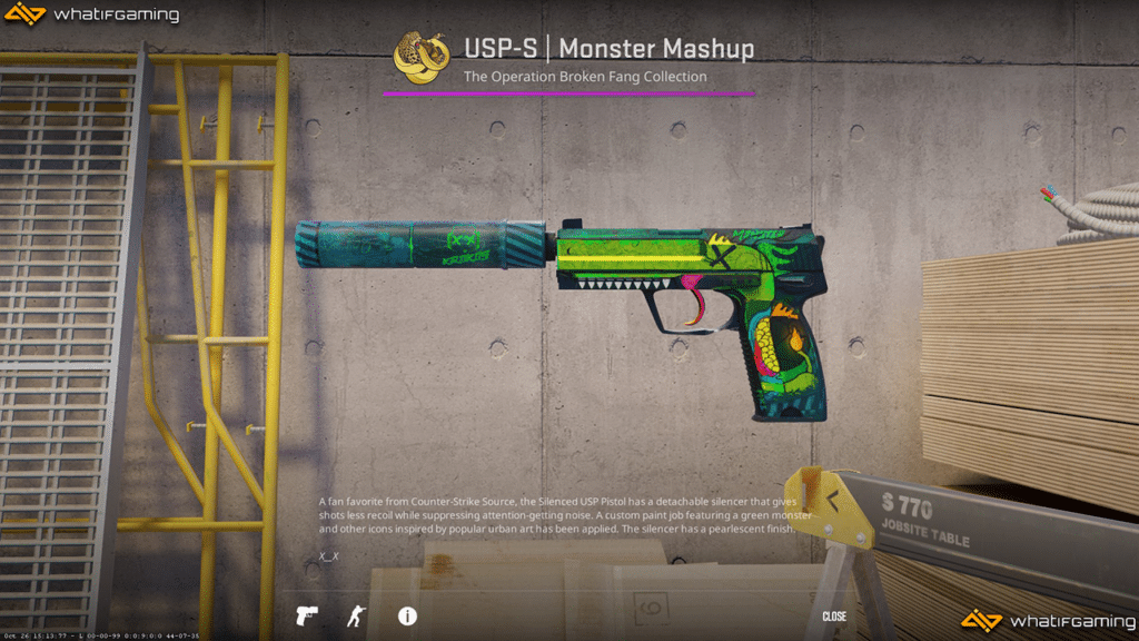 USP-S Monster Mashup skin in CS2