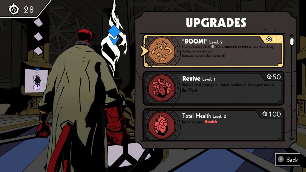Permanent Upgrades in Hellboy