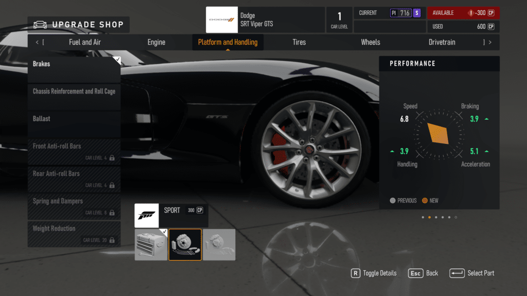 Car Customization in Forza Motorsport