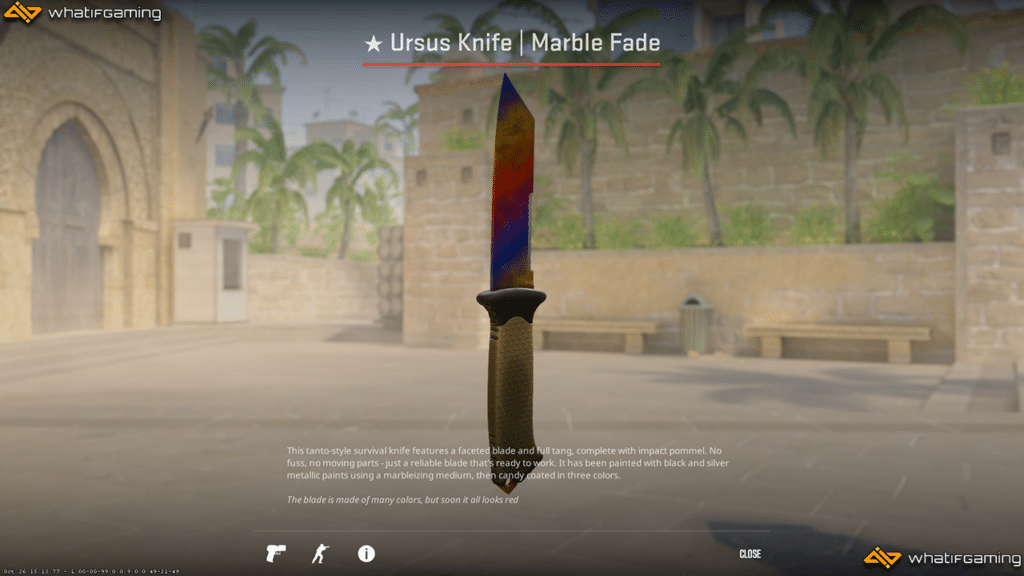 Ursus Knife Marble Fade