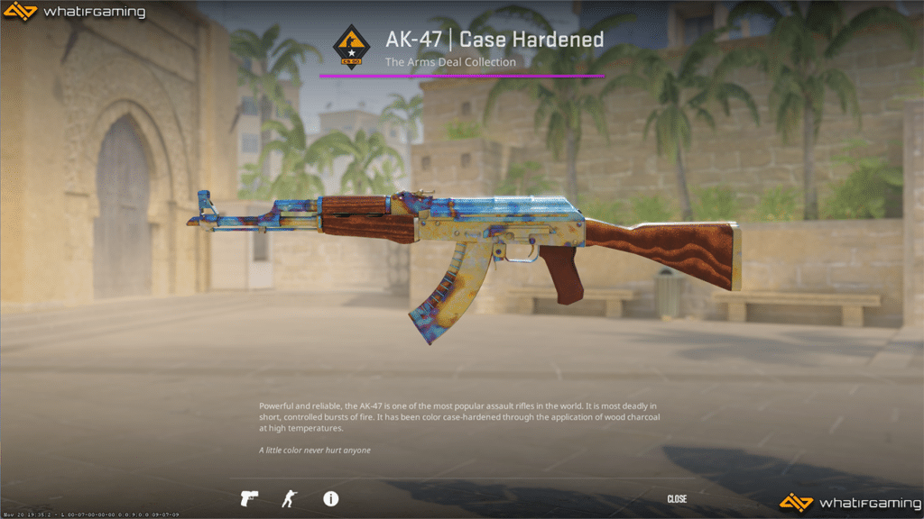 A photo of the AK-47 Case Hardened (661 Pattern)