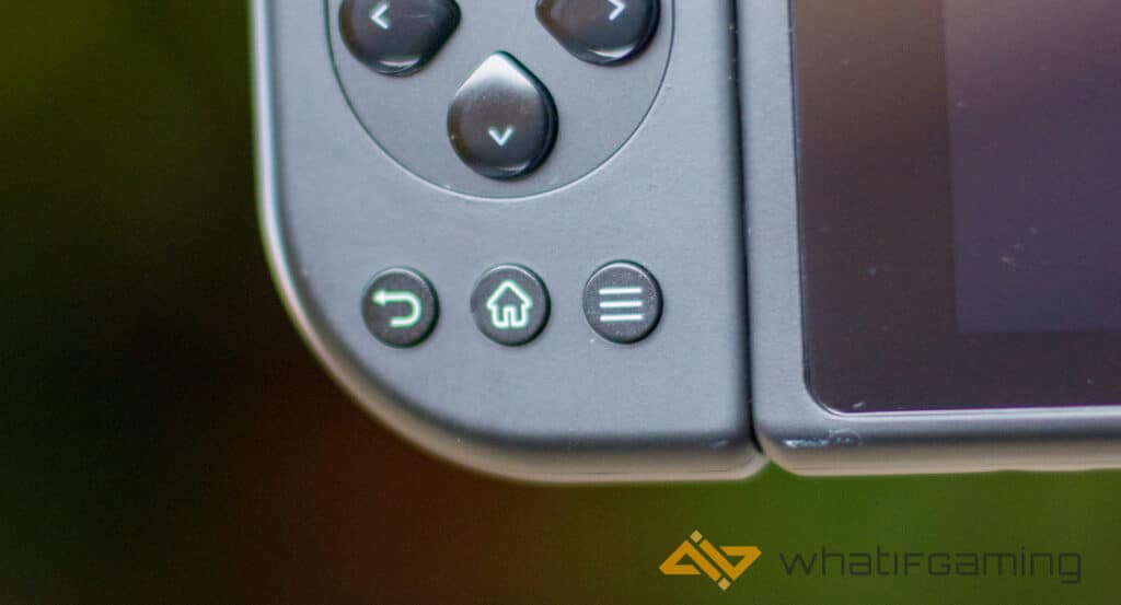 Image shows the Android control buttons