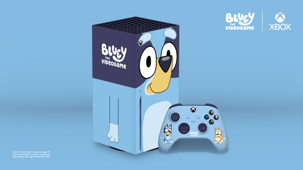 Xbox представляет Bluey Themed Series X для Bluey: запуск видеоигры