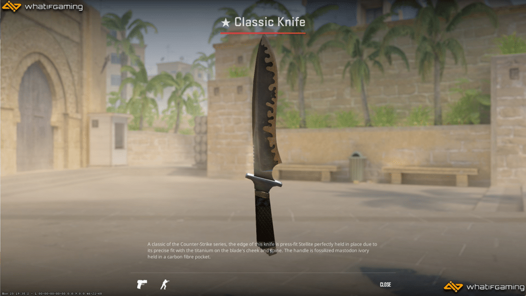 A photo of the Classic Knife in CS2