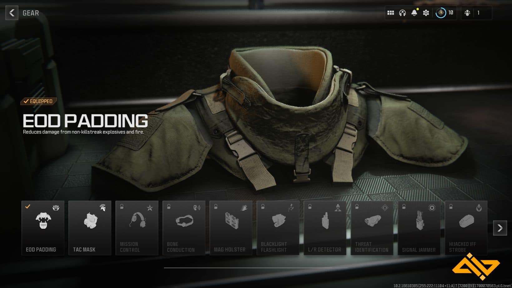 The EOD Padding reduced damage from non-killstreak explosives and fire.