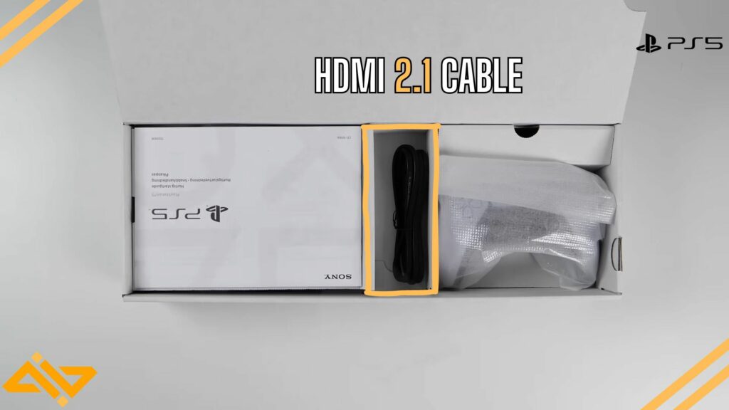 The HDMI 2.1 cable in the PS5's box.