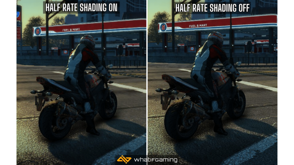Half Rate Shading On vs Off in Burnout Paradise Remastered