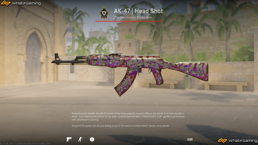 A photo of the CS2 AK-47 Head Shot skin