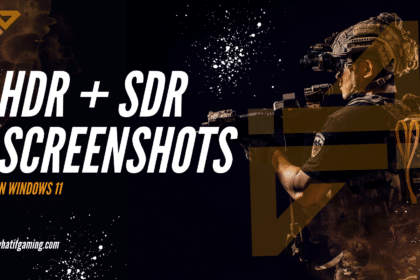 How to take HDR + SDR Screenshots