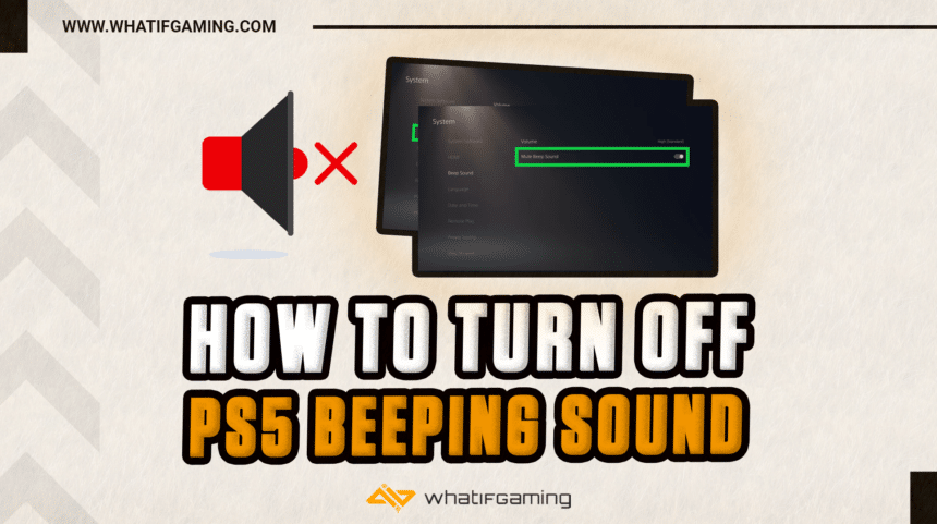 How to turn off PS5 beeping sound
