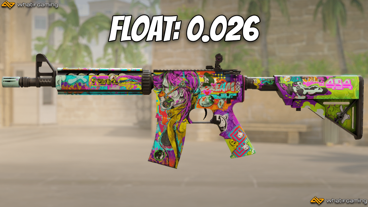 A photo of the M4A4 | In Living Color with a Float of 0.026