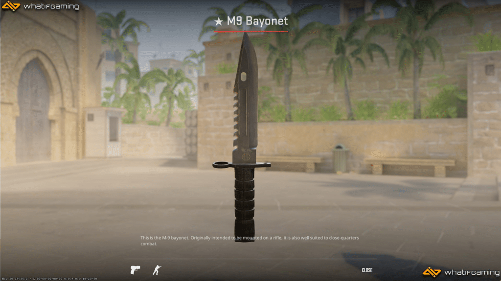 A photo of the M9 Bayonet