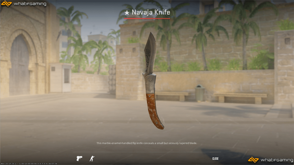 A photo of the Navaja Knife in CS2
