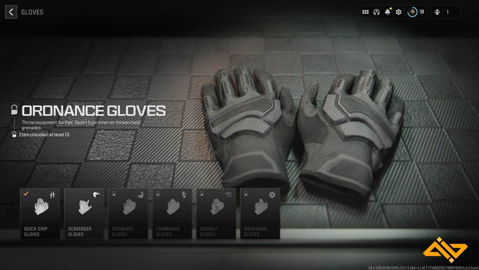 These gloves allow you to throw your grenades and other equipment further than normal.