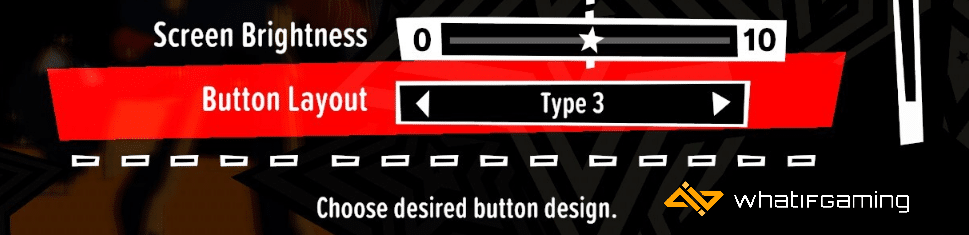 Persona 5 Tactica Button Layout Options