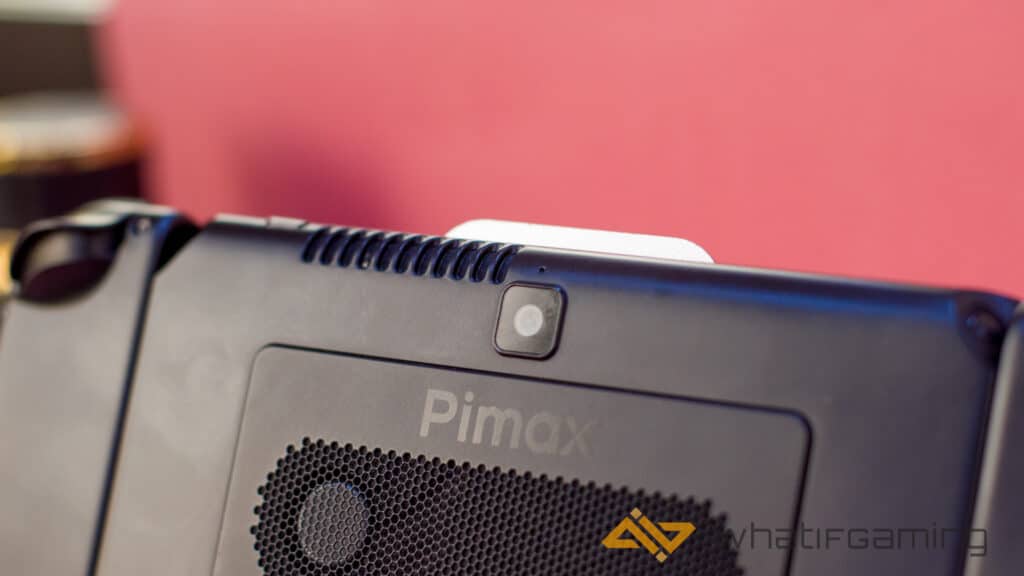 Image shows the Pimax Portal review back camera