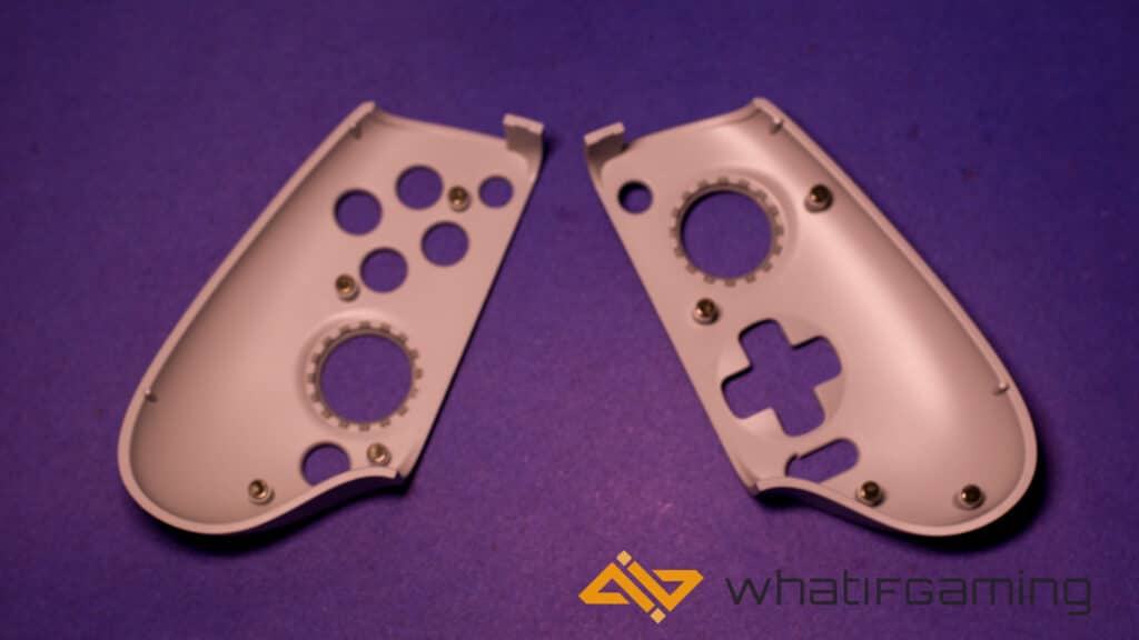 Image shows the Removed faceplates