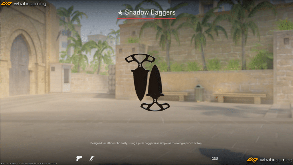 A photo of the Shadow Daggers