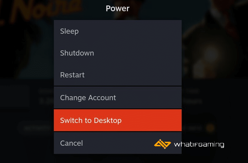  Switch to Desktop Steam Deck