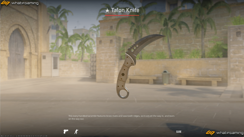 A photo of the Talon Knife