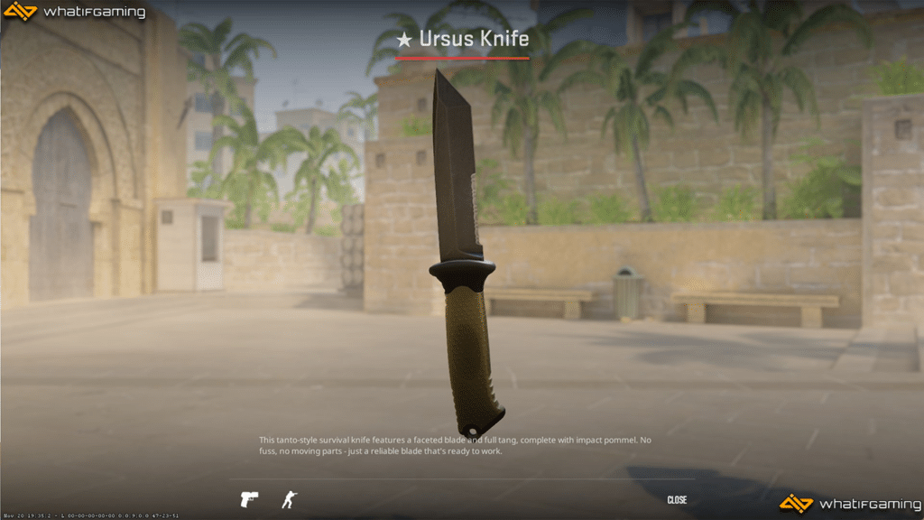 A photo of the Ursus Knife in CS2