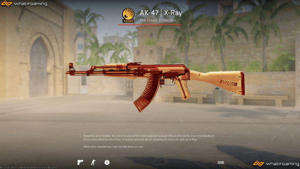 A photo of the CS2 AK-47 X-Ray