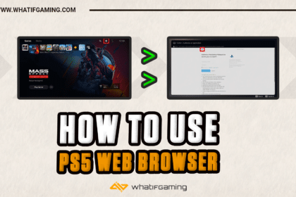 How to use PS5 web browser