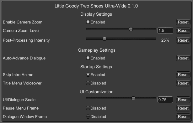 Tool UI for Little Goody Two Shoes Ultrawide Patch