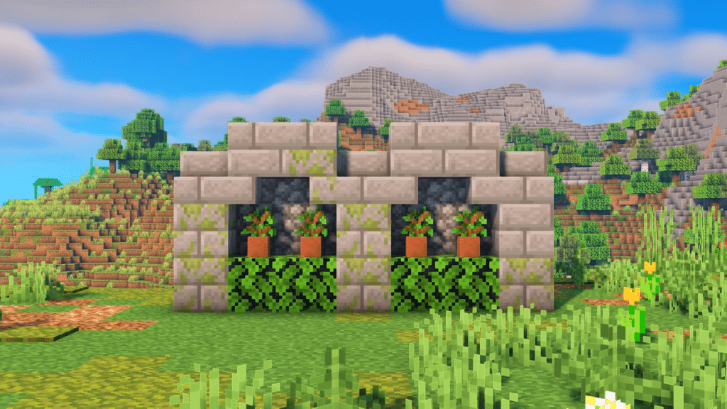 minecraft wall design