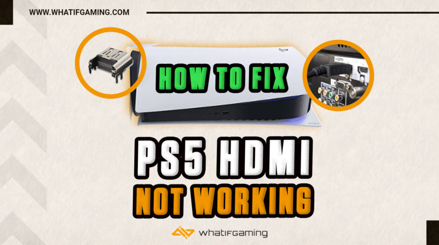 PS5 HDMI not working how to fix