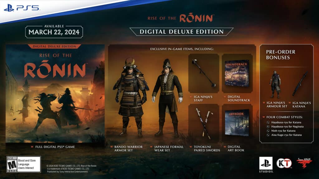 Rise of the Ronin Digital Deluxe Edition