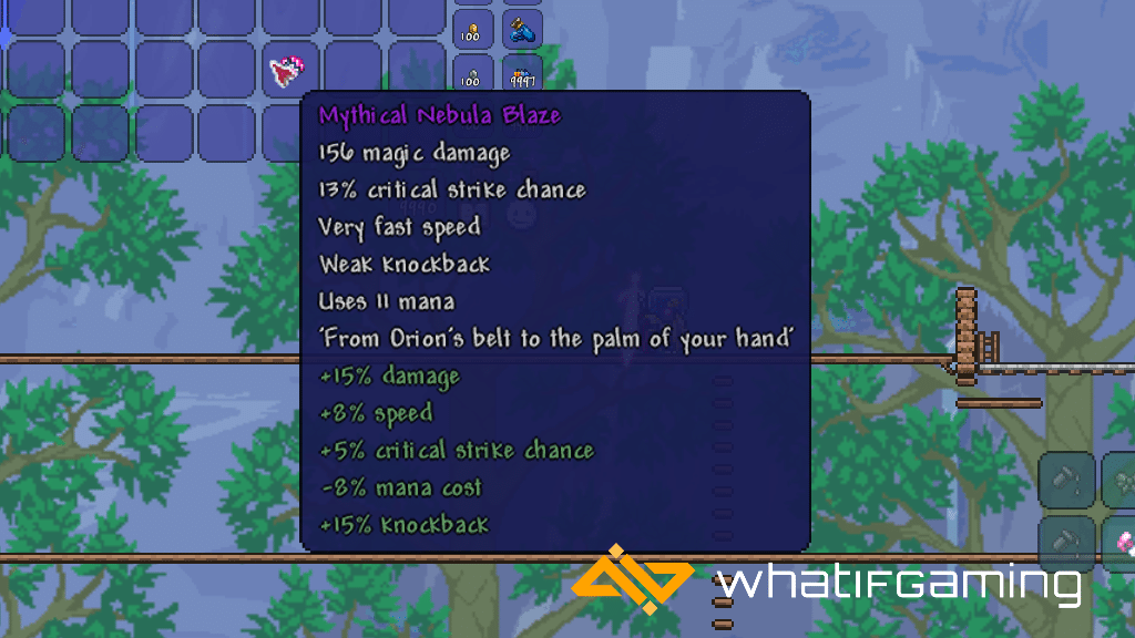 Best Modifiers in Terraria mythical