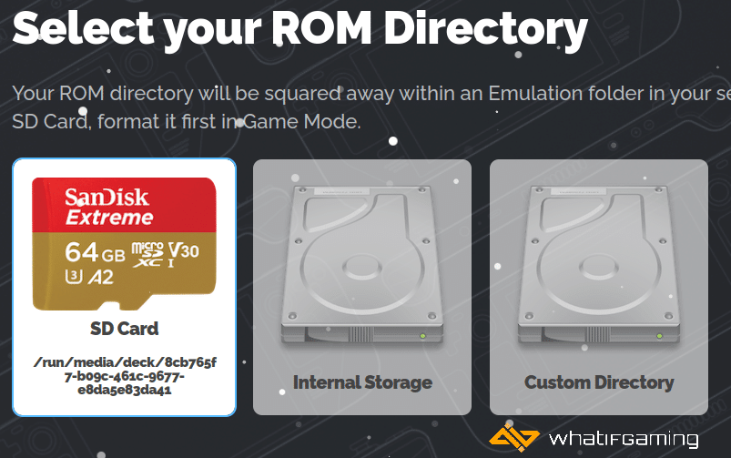 Select ROM Directory