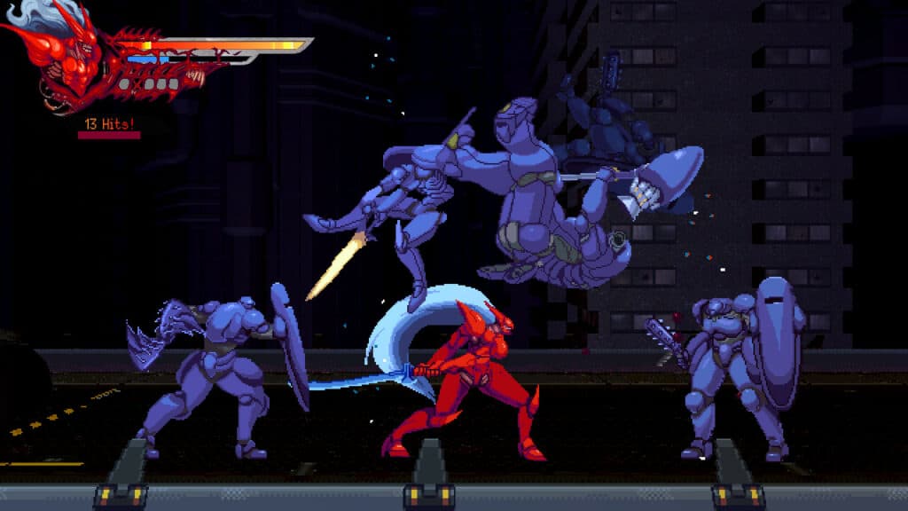 Captura de pantalla del juego Slave Zero X