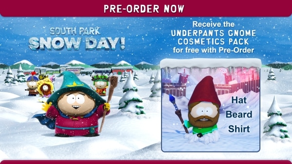 Обнародован бонусный контент за предзаказ South Park Snow Day