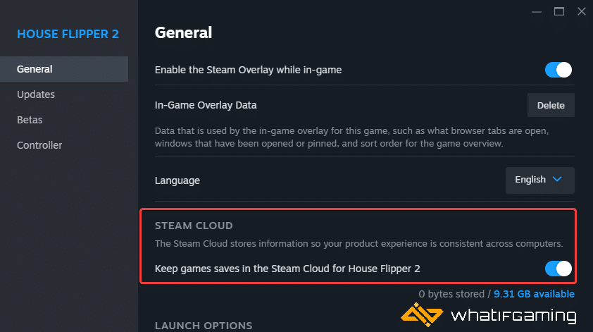 Enable Steam Cloud for House Flipper 2