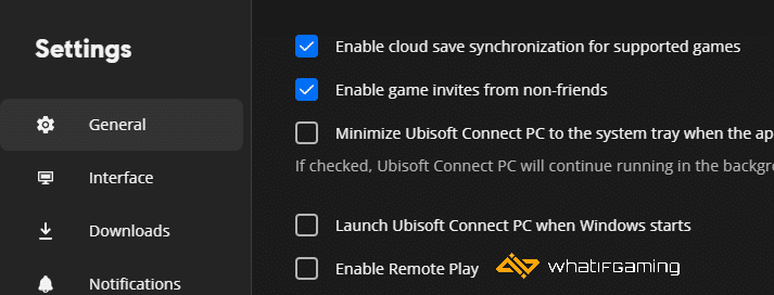 Enable Cloud Saves in Ubisoft Connect